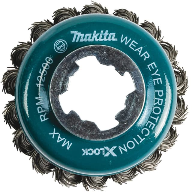 X-Lock 3-1/8" Knot Carbon Steel Wire Cup Brush, Makita