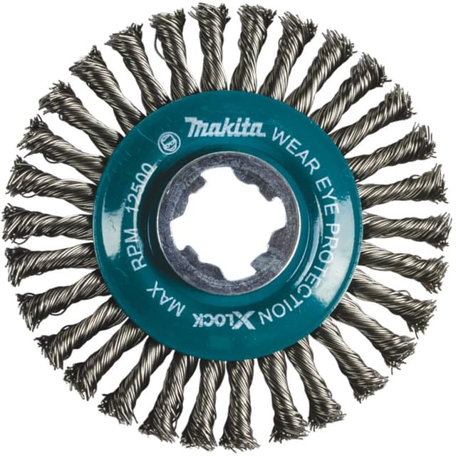 X-Lock 4-1/2" Stringer Bead Twist Wire Wheel, Makita
