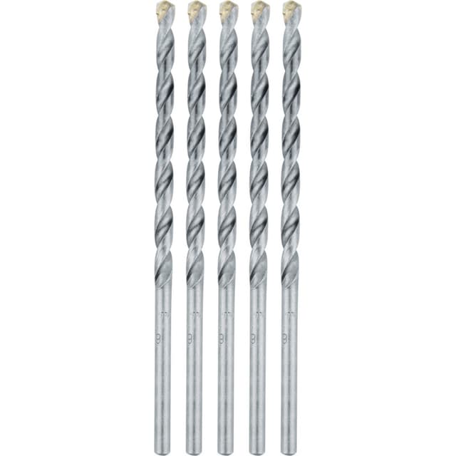 Carbide Tipped Percussion Masonry Hammer Drill Bit, 6", 5-Pack, Makita