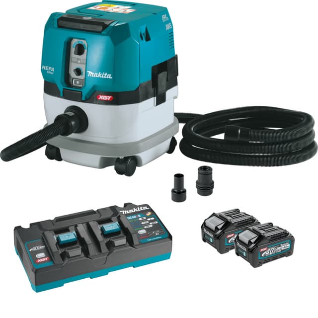 Dust Collector, Cordless, 40V MAX XGT 4.0Ah, Brushless Motor with AWS, GCV02PMX, Makita