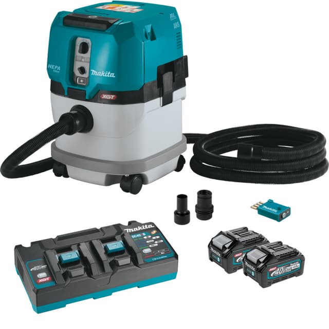 Dust Collector, Cordless, 40V MAX XGT 4.0Ah, Brushless Motor with AWS, GCV04PMUX, Makita