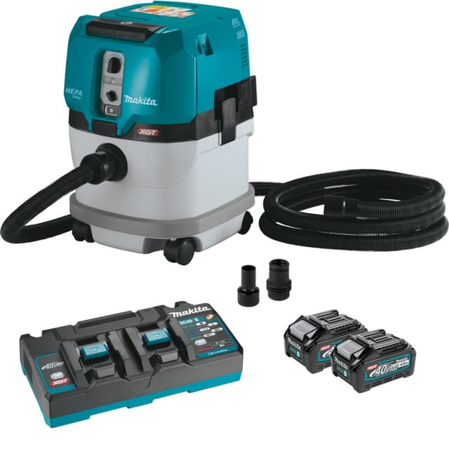 Dust Collector, Cordless, 40V MAX XGT 4.0Ah, Brushless Motor with AWS, GCV04PMX, Makita