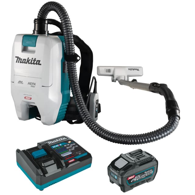Backpack Dust Collector, Cordless, 40V MAX XGT 5.0Ah, Brushless Motor, GCV05T1X, Makita