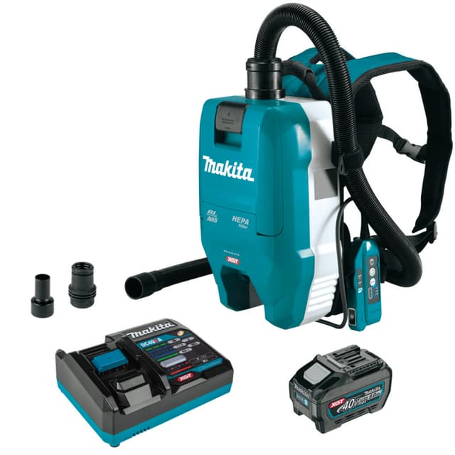 Backpack Dust Collector, Cordless, 40V MAX XGT 5.0Ah, Brushless Motor with AWS, GCV06T1, Makita