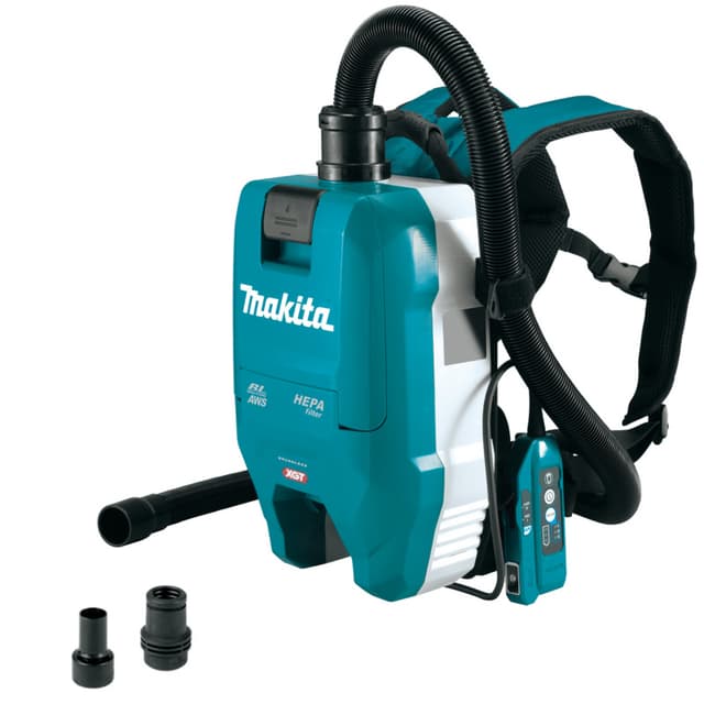Backpack Dust Collector, Cordless, 40V MAX XGT 5.0Ah, Brushless Motor with AWS, GCV06Z, Makita