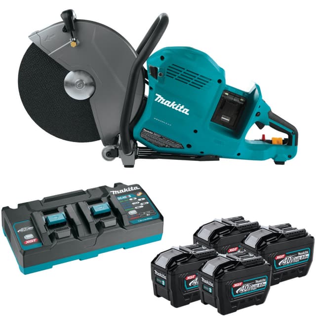 Power Cutter Kit, Cordless, 1" Arbor, 80V MAX XGT 8.0Ah, Brushless Motor, GEC01PL4, Makita
