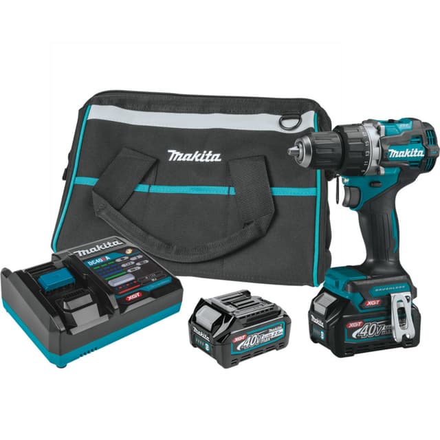 Drill/Driver, Cordless, 1/2" Keyless Chuck, 40V MAX XGT 2.5 Ah, Brushless Motor, Compact, GFD02D, Makita