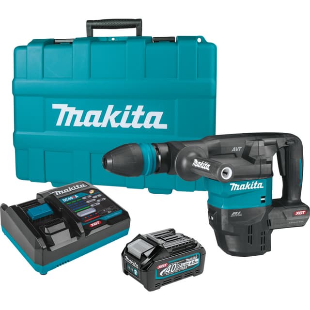 Makita SDS-MAX AVT Demolition Hammer 40V max XGT® Lithium-Ion Cordless Brushless Motor 96 dB