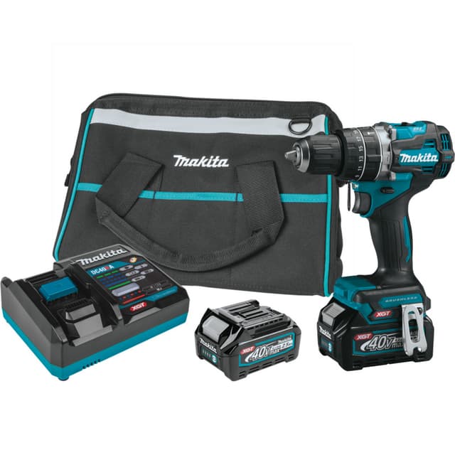 Hammer Drill-Driver Kit, Cordless, 40V MAX XGT 2.5Ah, Brushless Motor, GPH02D, Makita