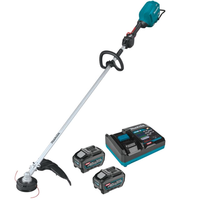 String Trimmer Kit, Cordless, 17", 40V MAX XGT 4.0Ah, Brushless Motor, Dual Rotation, GRU07T, Makita