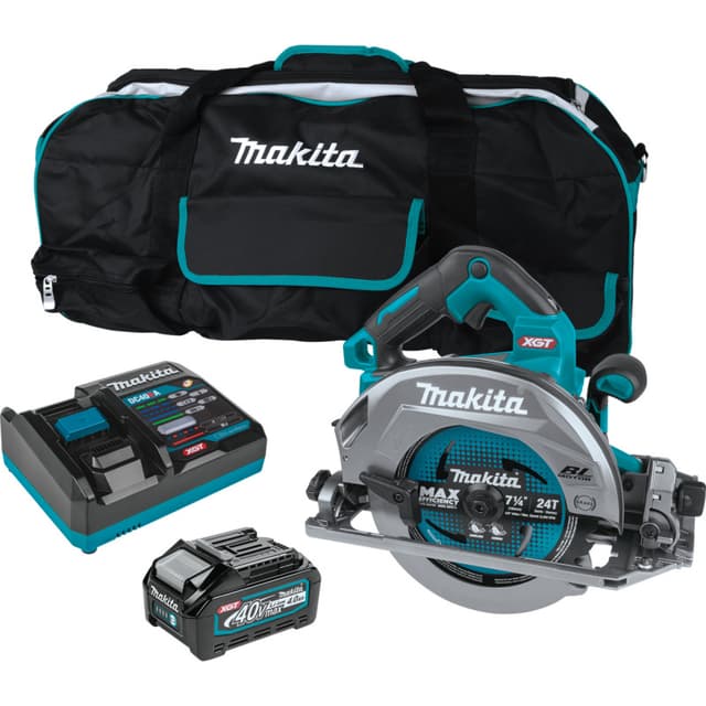 Circular Saw Kit, Cordless, 7-1/4" 40V MAX XGT 4.0Ah, Brushless Motor, GSH02M1, Makita