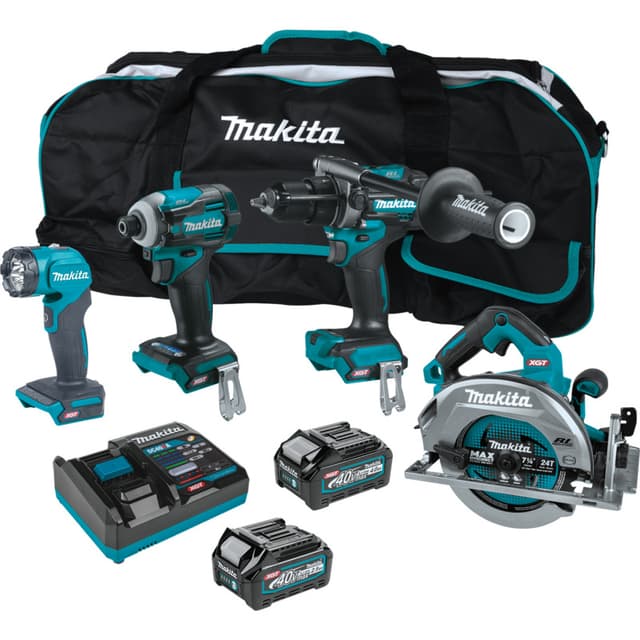 Hammer Drill - Impact -Light - Circular Saw 4 Piece Kit, Makita