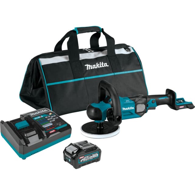 Polisher Kit, Cordless, 40V MAX XGT 4.0Ah, Brushless Motor, GVP01M1, Makita