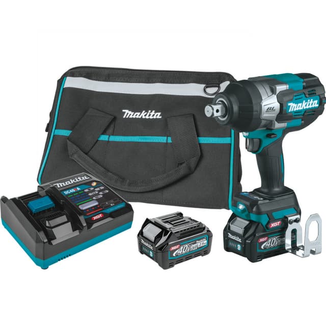 Impact Wrench, Cordless, 3/4" Drive, 40V MAX XGT 2.5Ah, Brushless Motor, GWT01D, Makita