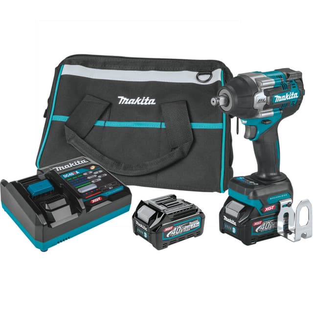 Impact Wrench, Cordless, 1/2" Drive, 40V MAX XGT 2.5Ah, Brushless Motor, GWT07D, Makita