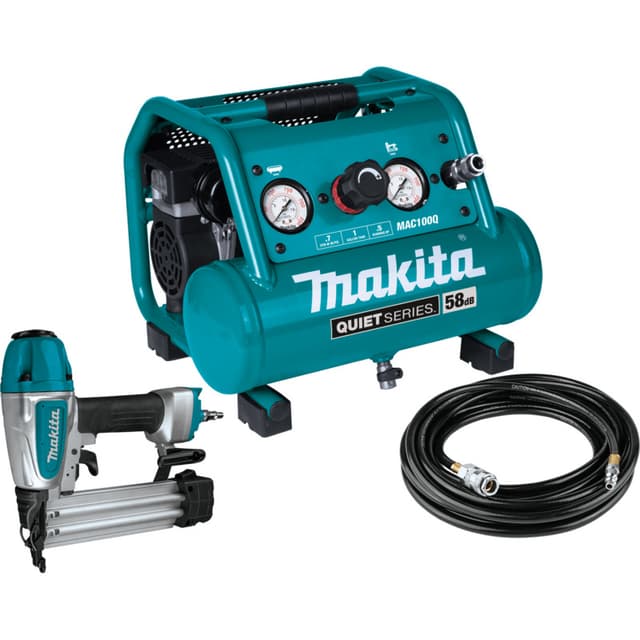 Air Compressor and Nailer Combo, Quiet Series, Makita
