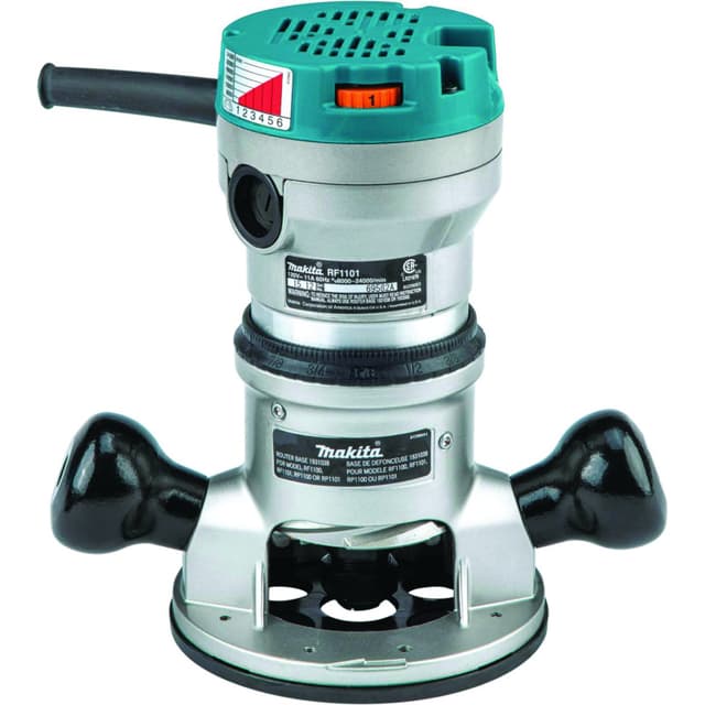 Router, Corded, Plunge-Fixed Base, 2-1/4HP VS, RF1101, Makita