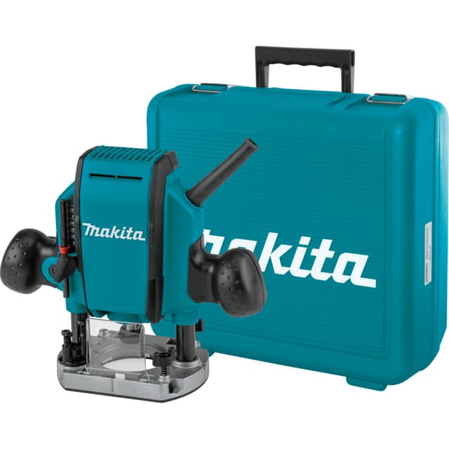 Router, Corded, Plunge-Fixed Base, 1-1/4HP, RP0900K, Makita