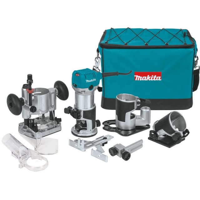 Router Kit, Corded, Plunge-Fixed-Tilt Base, 1-1/4HP VS, RT0701CX3, Makita