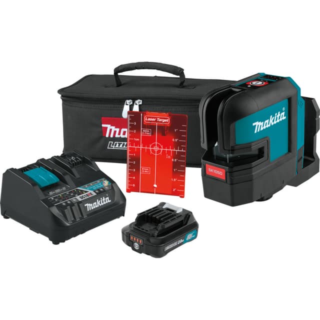 Makita 12 V Max CXT Lithium-Ion Cordless Self-Leveling Cross-Line Laser Kit (2.0Ah)