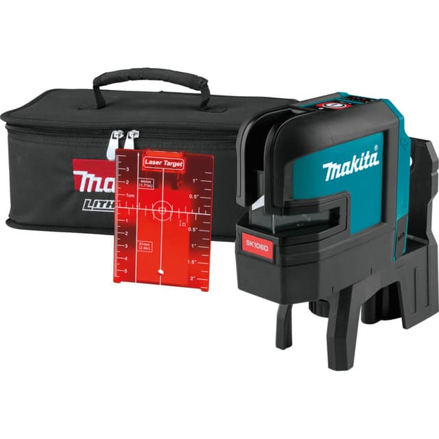 Makita 12 V max CXT Lithium-Ion Cordless Self-Leveling Cross-Line/4-Point, Laser Tool Only