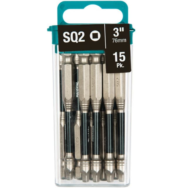 Makita Square Drive Impact XPS Bit - 15-Pack