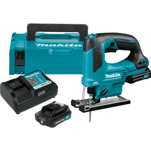 Jigsaw Kit, Cordless, Top Handle, T-Shank, 12V MAX CXT 2.0Ah, Brushless Motor, VJ06R1J, Makita