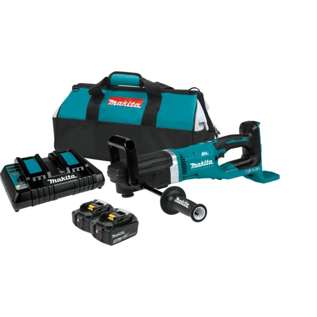 Drill/Driver Right Angle, Cordless, 7/16" Keyless Chuck, 36V LXT 5.0Ah, Brushless Motor, XAD04PT, Makita