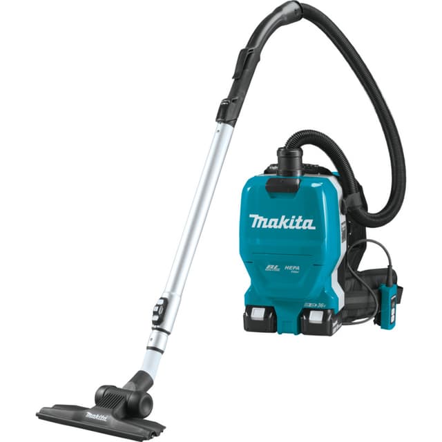 Backpack Dust Collector, Cordless, 36V LXT 5.0Ah, Brushless Motor, XCV09Z, Makita