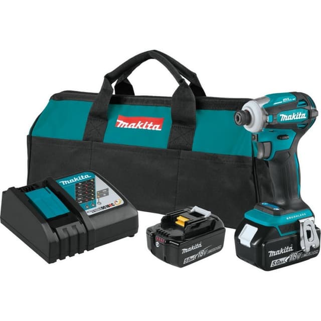 Makita Impact Driver 1/4" Keyless Chuck 18V LXT® Lithium-Ion Cordless Brushless Motor