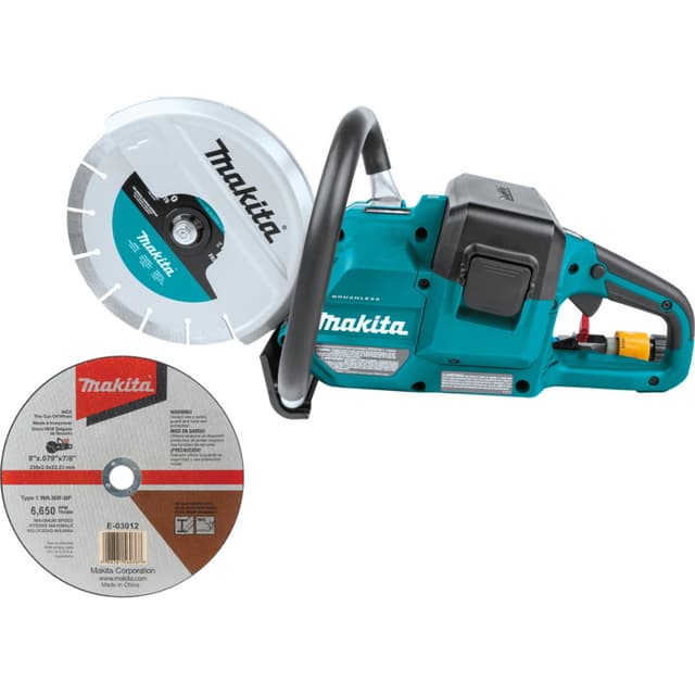 Power Cutter, Cordless, 7/8" Arbor 9", 36V LXT, Bare Tool, Brushless Motor, XEC01Z, Makita