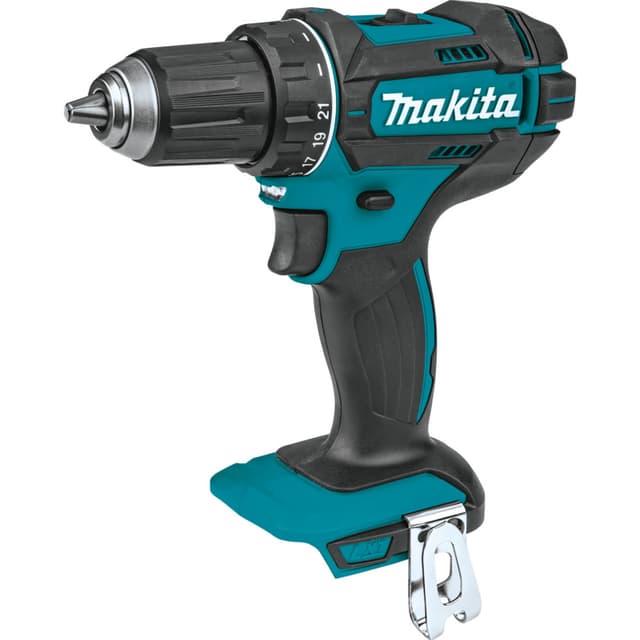 Drill/Driver, Cordless, 1/2" Keyless Chuck, 18V LXT, Brushed Motor, Bare Tool, XFD10Z, Makita