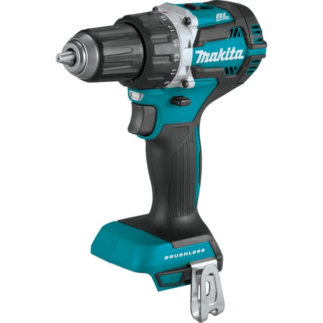 Drill/Driver, Cordless, 1/2" Keyless Chuck, 18V LXT Brushless Motor, Bare Tool, XFD12Z, Makita