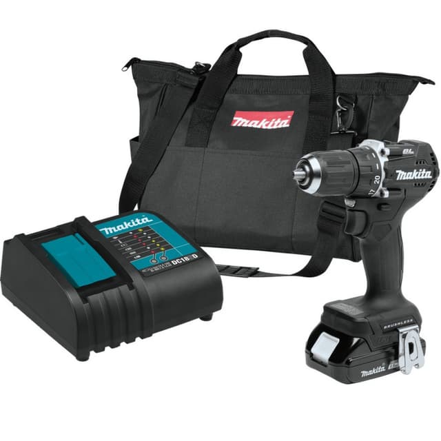 Makita Impact Driver 1/2" Keyless Chuck 18V LXT® Lithium-Ion Cordless Brushless Motor, Battery Included