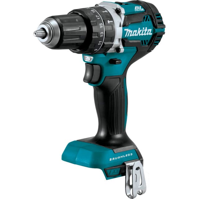 Makita Hammer Drill-Driver 18 V lithium ion battery Cordless Brushless Motor, Variable Speed
