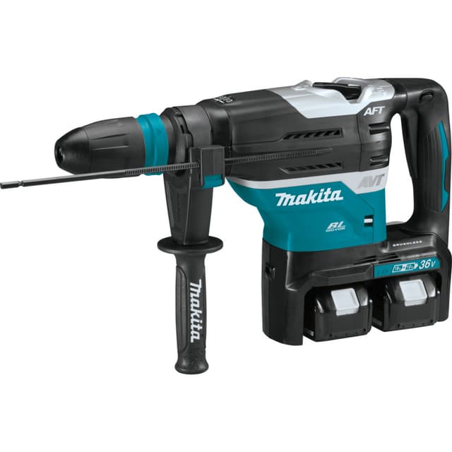 Rotart Hammer Kit, Cordless, 36V LXT 5.0Ah, Brushless Motor, SDS‑MAX AVT, XRH07PTUN, Makita