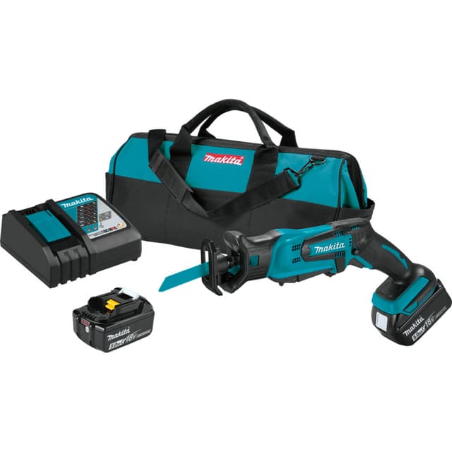 Reciprocating Saw Kit, Cordless, 18V LXT 5.0Ah, Brushless Motor, Compact, XRJ01T, Makita