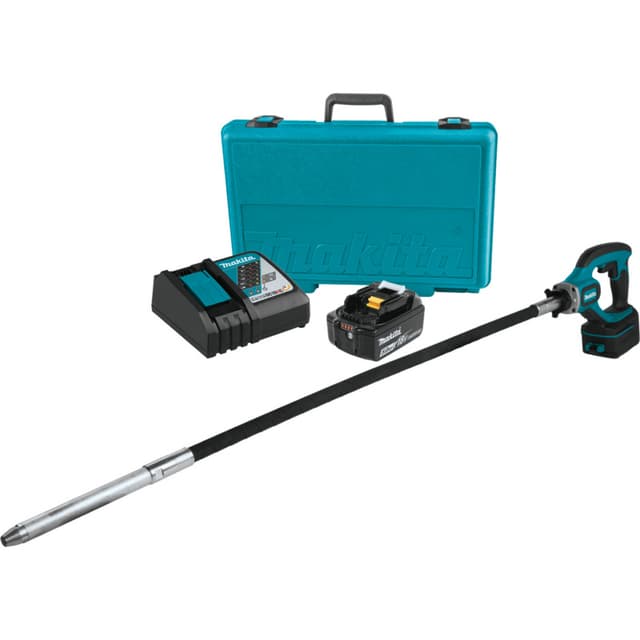 Makita 18V LXT® Lithium-Ion Concrete Vibrator 1" Head Diameter x 48" Shaft Length Cordless Brushed motor