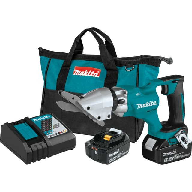 Fiber Cement Shear, Cordless, 18 Gauge, 18V LXT 5.0Ah, Brushless Motor, XSJ05T, Makita