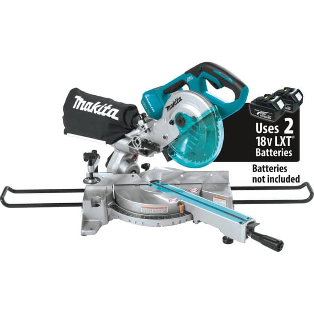 Miter Saw, Cordless, Compound Sliding, 5/8" Arbor, 7-1/2" DB, 36V LXT, Bare Tool, Brushless Motor, XSL02Z, Makita