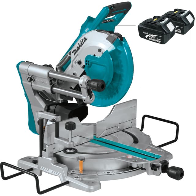Miter Saw, Cordless, Compound Sliding, 5/8" Arbor, 10" DB, 36V LXT, Bare Tool, Brushless Motor, XSL06Z, Makita