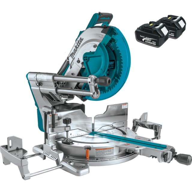 Miter Saw, Cordless, Compound Sliding, 1" Arbor, 12" DB, 36V LXT, Bare Tool, Brushless Motor, XSL07Z, Makita