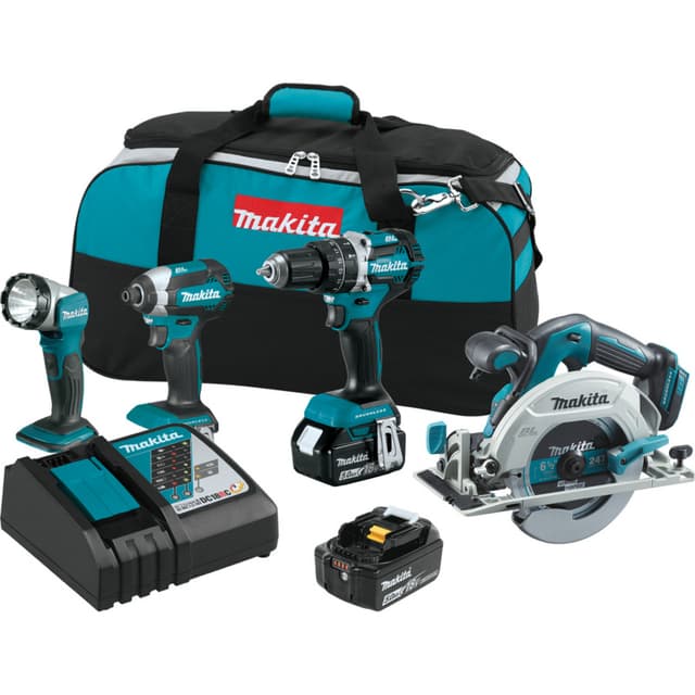Drill/Driver - Impact - Light - Circ Saw 4 Piece Kit, Makita