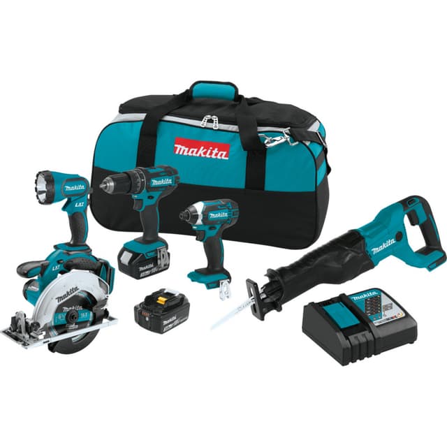 18V LXT Lithium-Ion Cordless 5-Piece Combo Kit (3.0Ah)