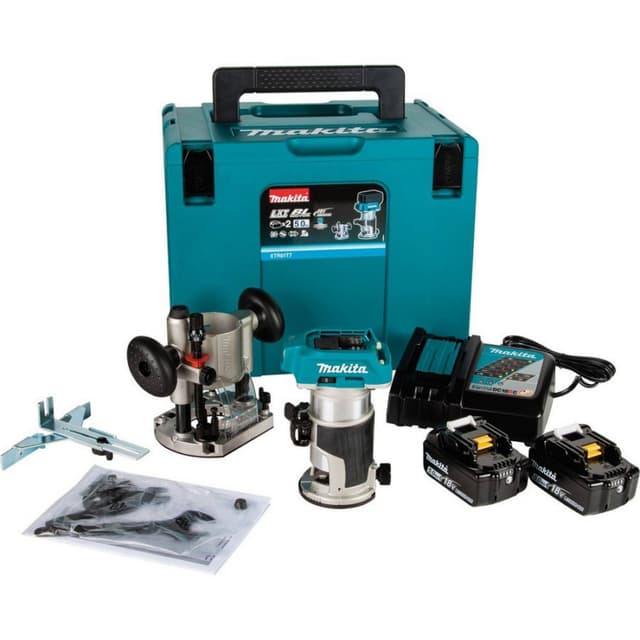 Router Kit, Cordless, 18V LXT 5.0Ah, Brushless Motor, XTR01T7, Makita