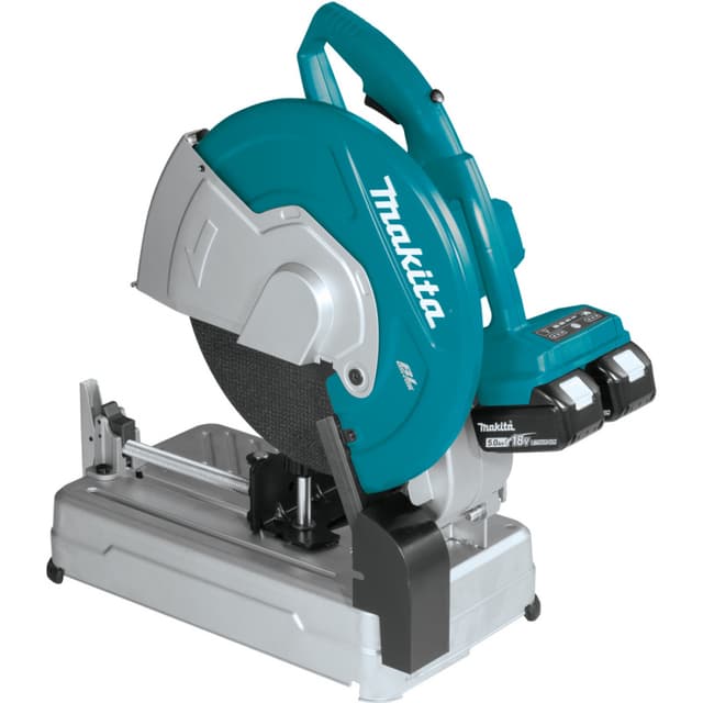 Cut‑Off Saw Kit, Cordless, 1" Arbor 14", 36V LXT 5.0Ah, Brushless Motor, XWL01PT, Makita