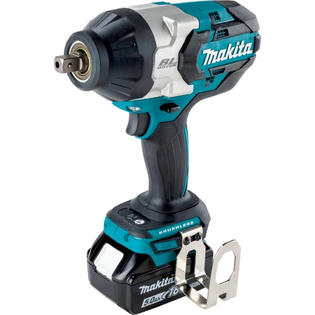Impact Wrench, Cordless, 1/2" Drive, 18V LXT 5.0Ah, 4-Speed Brushless Motor, XWT19T, Makita
