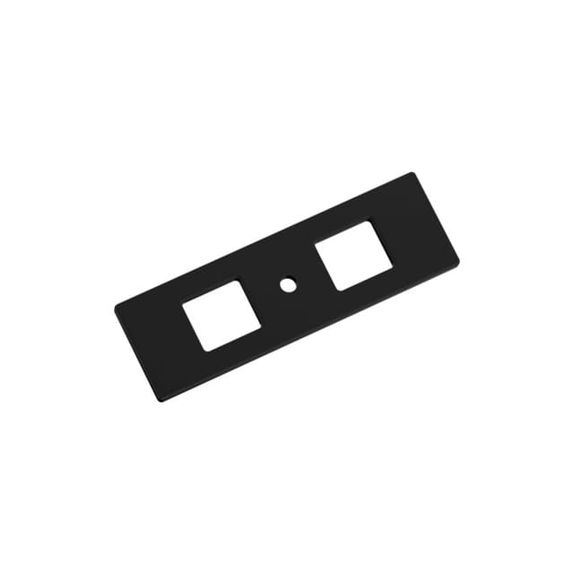 Amerock Medora Series, Backplate 3-11/16"L x 1-3/16"W Matte Black