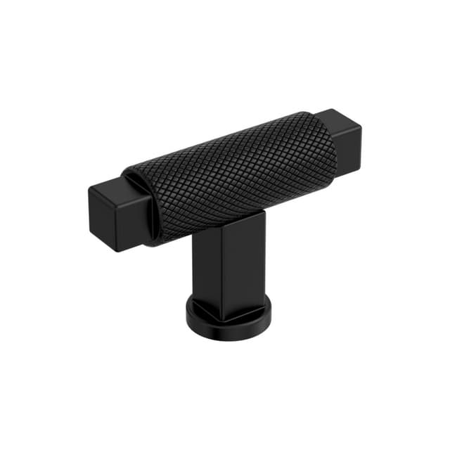 Amerock Balata Series Matte Black 2 in (51 mm) L x 9/16 in (14 mm) W Knob, BP37621MB