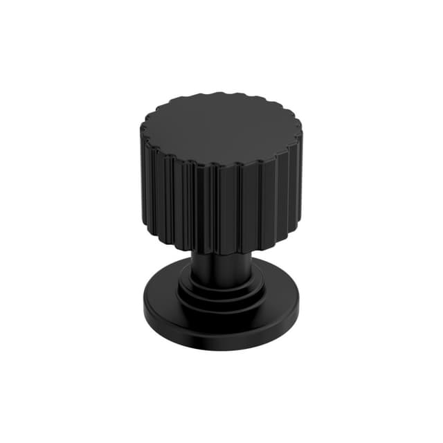 Amerock Ballard Series Matte Black 1 in (25 mm) Diameter Knob, BP37640MB